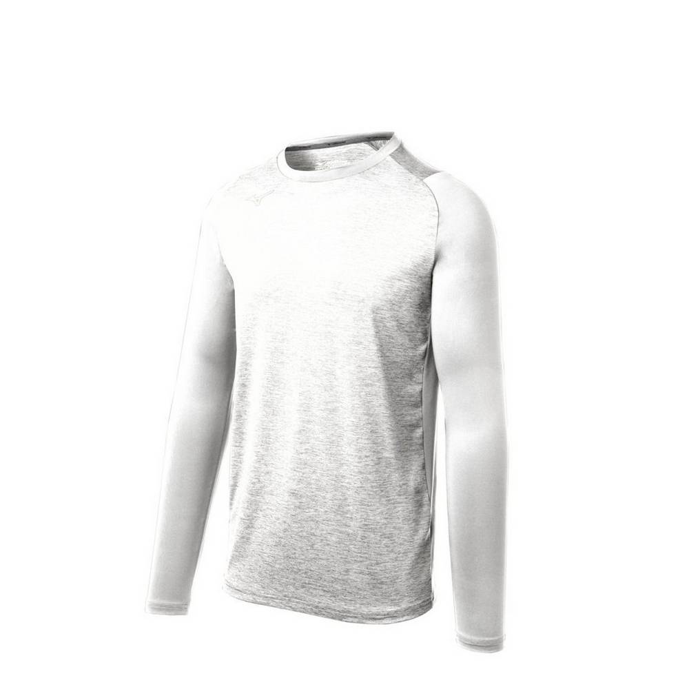 Base Layer Mizuno Alpha Stretch Sleeve Uomo - Bianche - 96832-ARYS